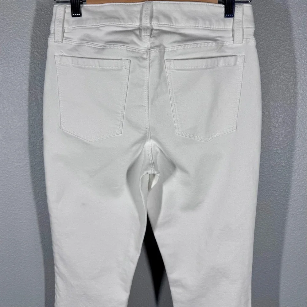 Soma Womens White Denim Skinny Jeans Size Small Stretch 5-Pocket Slim Fit Pants